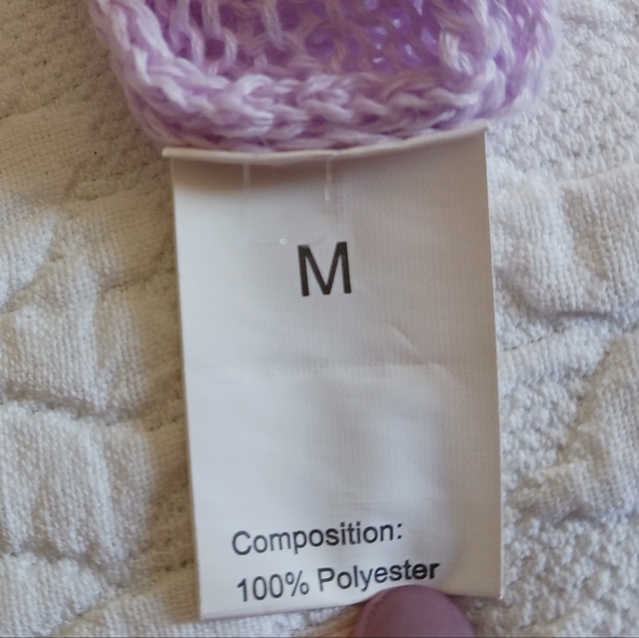 Lavender Lightweight Cardigan with Short Sleeves - Picture 8 of 9